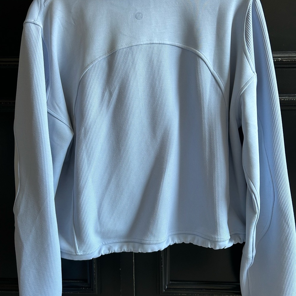 lululemon athletica Light Blue Half-Zip Pullover Hoodie - Picture 3 of 4